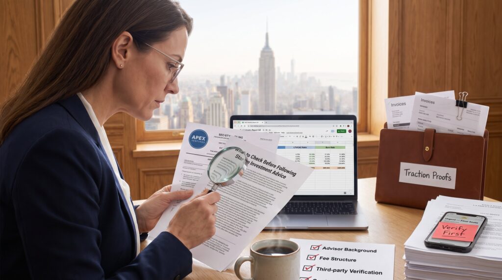 What to Check Before Following Startup Investment Advice